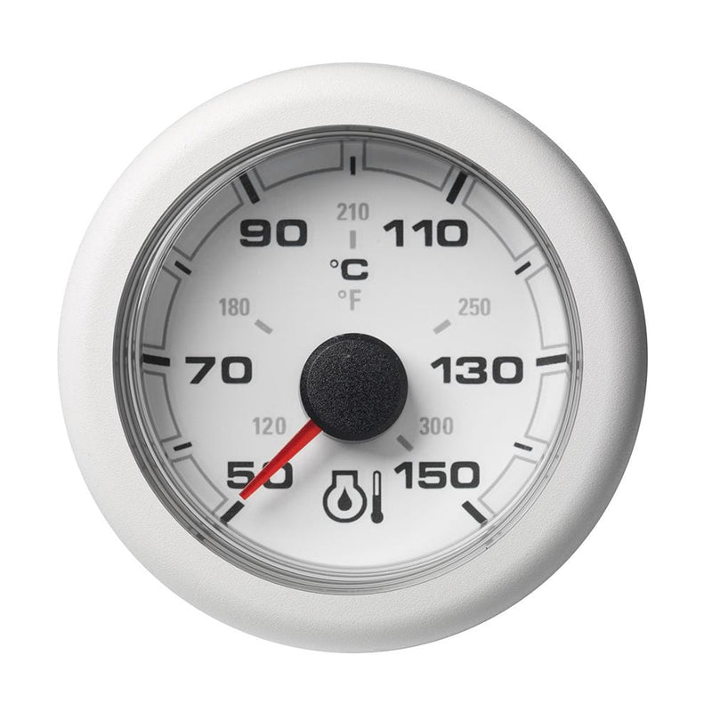 Gauges VDO Marine 2-1/16" (52MM) OceanLink Engine Oil Temperature 150C/300F - White Dial  Bezel [A2C1065860001] VDO Marine