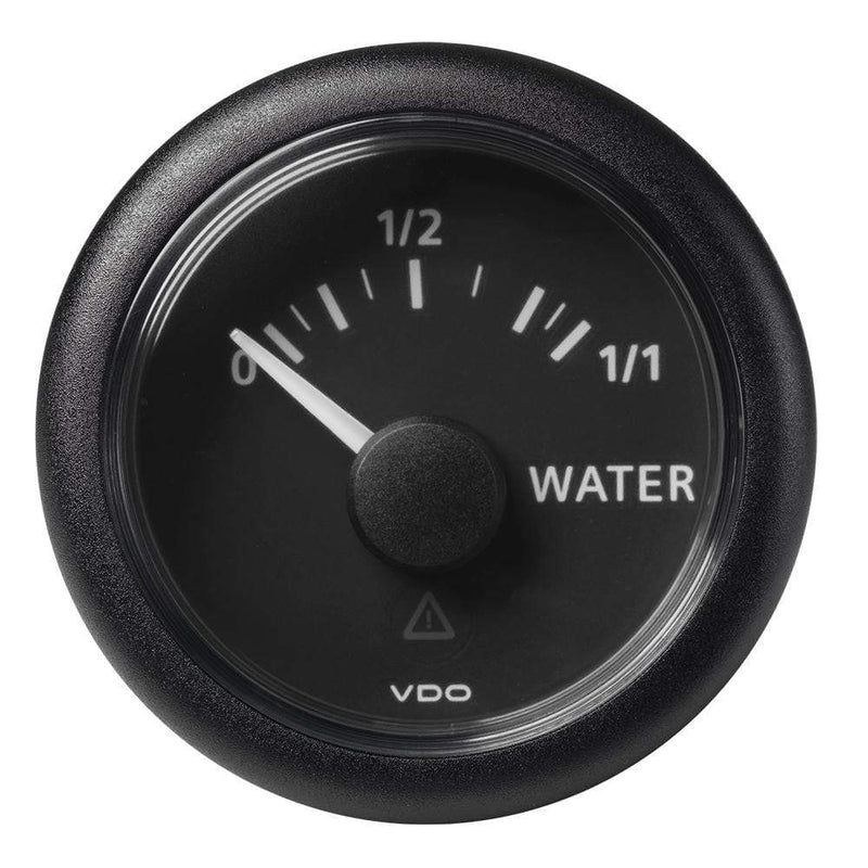 Gauges VDO Marine 2-1/16" (52mm) ViewLine Fresh Water Resistive 0-1/1 - 8-32V - 3-180 OHM - Black Dial  Round Bezel [A2C59514097] VDO Marine