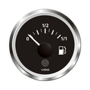 Gauges VDO Marine 2-1/16" (52mm) ViewLine Fuel Level Gauge 0-1/1 - 8-32V - 3-180 OHM - Black Dial  Chrome Triangular Bezel [A2C59514083] VDO Marine