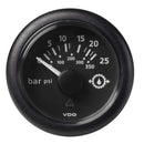 Gauges VDO Marine 2-1/16" (52mm) ViewLine Transmission Oil Pressure 25 Bar/350 PSI - 8-32V - Black Dial  Round Bezel [A2C59514136] VDO Marine