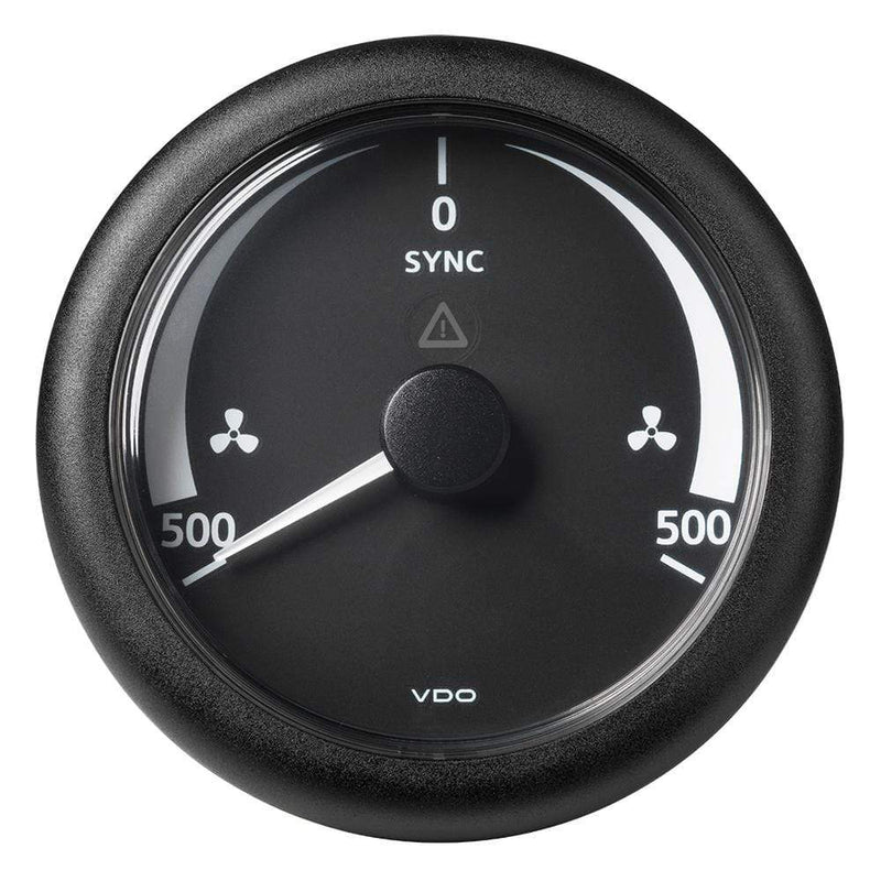 Gauges VDO Marine 3-3/8" (85MM) ViewLine Synchronizer -500/+500 RPM - 8 to 32V - Black Dial  Bezel [A2C59512402] VDO Marine