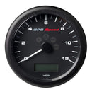 Gauges VDO Marine 4-1/4" (110MM) ViewLine GPS Speedometer 0-12 KNOTS/KMH/MPH - 8 to 16V Black Dial  Bezel [A2C59501987] VDO Marine