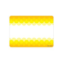 General Ombre Yellow Scallops Labels AExp