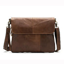 Genuine Leather bag - Men's Travel bag Leather Crossbody Bag-8007mosha brown-China-JadeMoghul Inc.