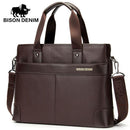 Genuine Leather Briefcase / 14" Laptop Handbag / Business Crossbody Bag-2195-China-JadeMoghul Inc.