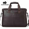 Genuine Leather Briefcase / 14" Laptop Handbag / Business Crossbody Bag-2237 1-Russian Federation-JadeMoghul Inc.