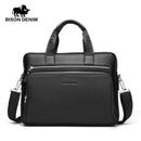 Genuine Leather Briefcase / 14" Laptop Handbag / Business Crossbody Bag-2333-China-JadeMoghul Inc.