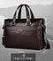 Genuine leather briefcase, laptop leather bag, for 15 inch notebook computer, 15.6 inch laptop bag-Brown-JadeMoghul Inc.