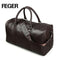 Genuine Leather Extra Large Duffel / Business Travel Bag-brown-China-JadeMoghul Inc.