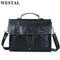 Genuine Leather Men Bag Mens Leather Bag for Work Men Briefcases Handbags Large Shoulder Bags-8814gray-JadeMoghul Inc.