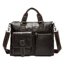 Genuine Leather Men Briefcases / Computer Laptop Business Bag-260BUcoffeeyapiu-China-JadeMoghul Inc.