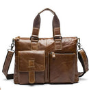 Genuine Leather Men Briefcases / Computer Laptop Business Bag-260red brown-China-JadeMoghul Inc.