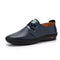 Genuine Leather Men casual shoes - Breathable Soft Driving Men's Loafers-Blue-6.5-JadeMoghul Inc.