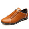 Genuine Leather Men Shoes / High Quality Casual Shoes-Yellow-11-JadeMoghul Inc.