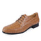 Genuine Leather Oxford Shoes / Men Crocodile Pattern Shoes-brown-5-JadeMoghul Inc.