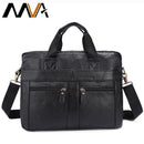Genuine Leather Shoulder Bag / Business Laptop Bag / Handbag-312black-China-JadeMoghul Inc.