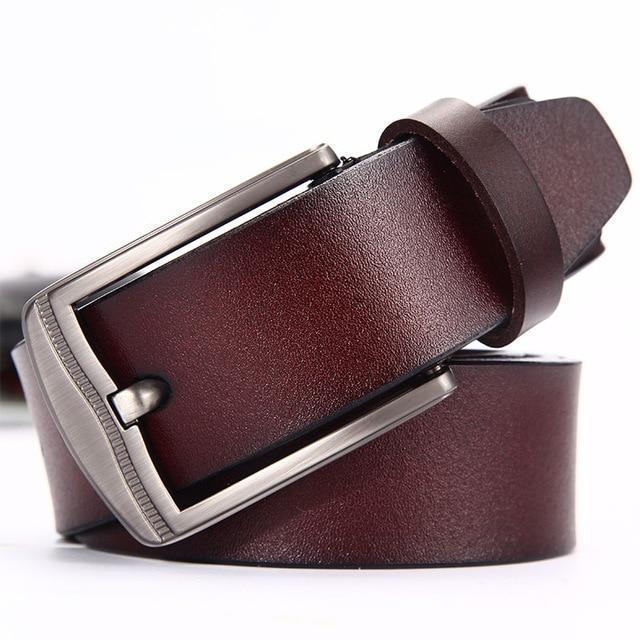 Genuine leather strap designer belts men high quality leather belt men belts cummerbunds luxury brand men belt-nz315-brwon-105cm 29to31 inch-JadeMoghul Inc.