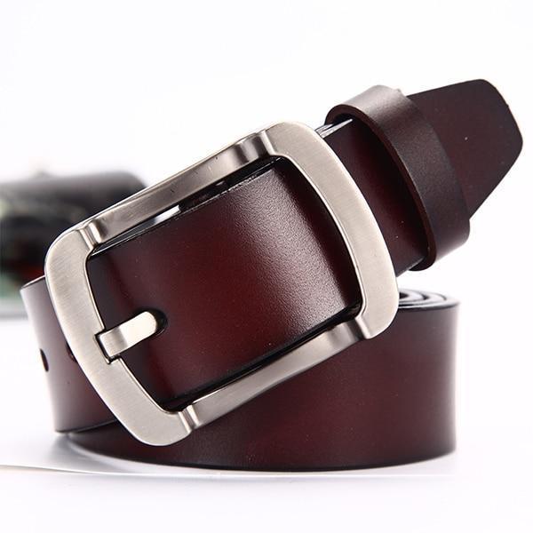 Genuine leather strap designer belts men high quality leather belt men belts cummerbunds luxury brand men belt-nz328-brown-105cm 29to31 inch-JadeMoghul Inc.