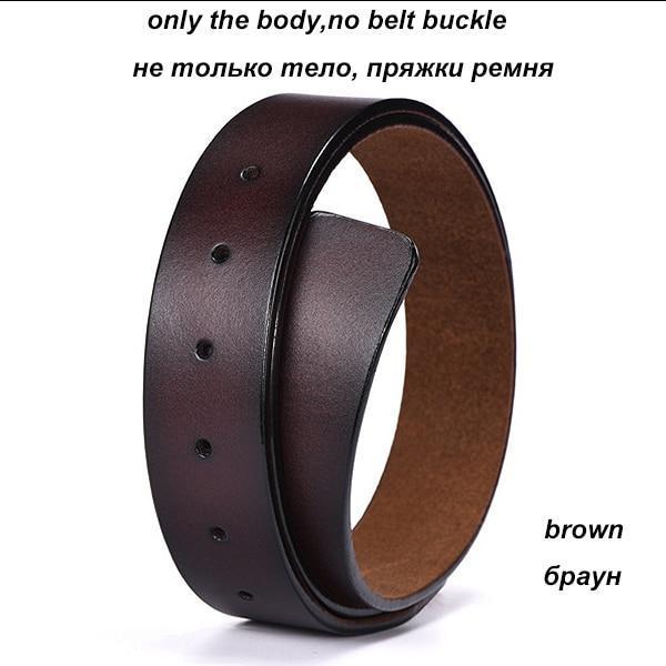 Genuine leather strap designer belts men high quality leather belt men belts cummerbunds luxury brand men belt-only body no buckle 1-120cm 35to37 inch-JadeMoghul Inc.