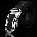 Genuine Luxury Leather Men Belt / Metal Automatic Buckle-W-110cm-JadeMoghul Inc.