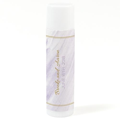Geo Marble Personalized Lip Balm Pewter Grey (Pack of 12)-Popular Wedding Favors-Pewter Grey-JadeMoghul Inc.