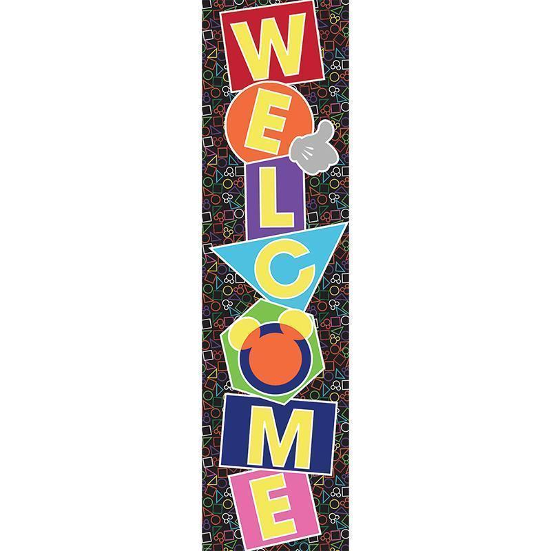 GEO MICKEY VERTICAL BANNER-Learning Materials-JadeMoghul Inc.