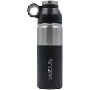 GeoJug 18-Ounce Stainless Steel Vacuum-Insulated Water Bottle (Black)-Storage Containers & Accessories-JadeMoghul Inc.