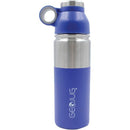 GeoJug 18-Ounce Stainless Steel Vacuum-Insulated Water Bottle (Blue)-Storage Containers & Accessories-JadeMoghul Inc.