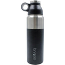 GeoJug 24-Ounce Stainless Steel Vacuum-Insulated Water Bottle (Black)-Storage Containers & Accessories-JadeMoghul Inc.