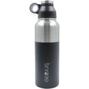GeoJug 40-Ounce Stainless Steel Vacuum-Insulated Water Bottle (Black)-Storage Containers & Accessories-JadeMoghul Inc.