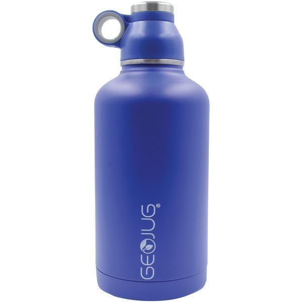GeoJug 64-Ounce Stainless Steel Vacuum-Insulated Water Bottle (Blue)-Storage Containers & Accessories-JadeMoghul Inc.