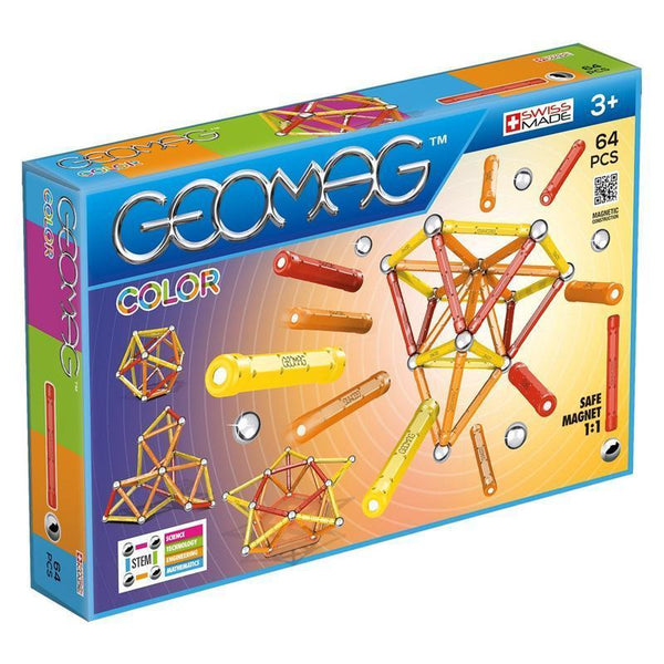 GEOMAG COLOR - 64 PCS-Toys & Games-JadeMoghul Inc.