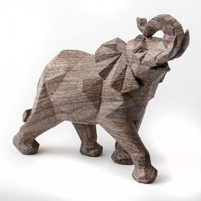 Geometric elephant - large - from gifts by fashioncraft-Wedding Cake Accessories-JadeMoghul Inc.