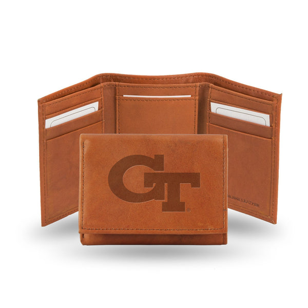Cool Wallets Georgia Tech Embossed Leather Trifold