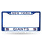 Car License Plate Frame Giants Blue Colored Chrome Frame