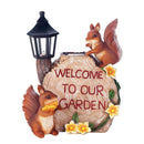 Gift Bulk Buys Lawn & Garden Decor Solar Welcome To Our Garden Squirrels Koehler