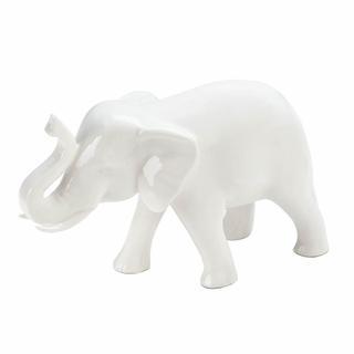 Gift Collectibles Home Decor Ideas Sleek White Ceramic Elephant Koehler