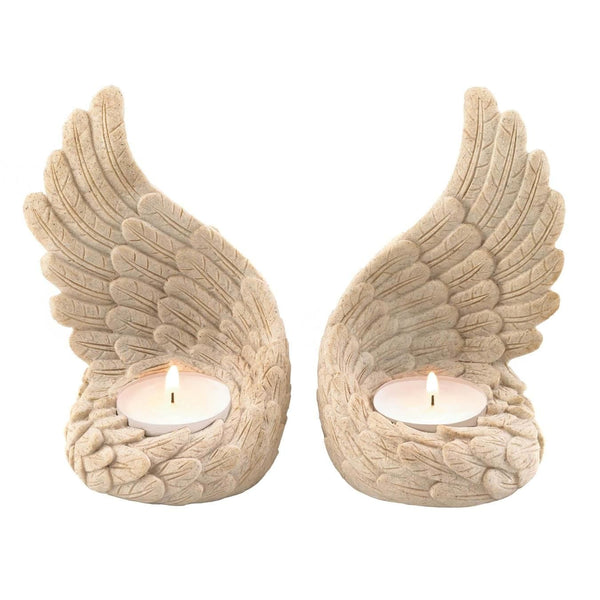 Living Room Decor Angel Wings Tealight Set