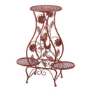 Cheap Home Decor Red Rooster Hourglass Triple Plant Stand