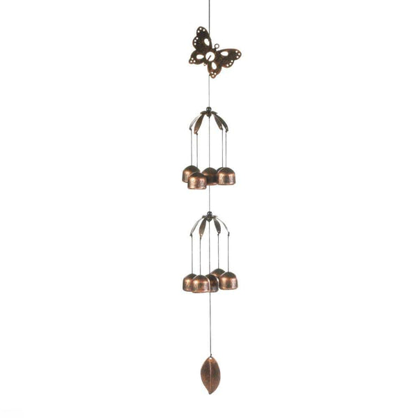 Living Room Decor Butterfly Double Tier Bell Wind Chimes