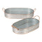 Gifts Dining Room Decor Ideas Oblong Galvanized Metal Trays Koehler