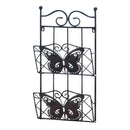 Gifts Home Decor Ideas Butterfly 2 Tier Magazine Wall Rack Koehler