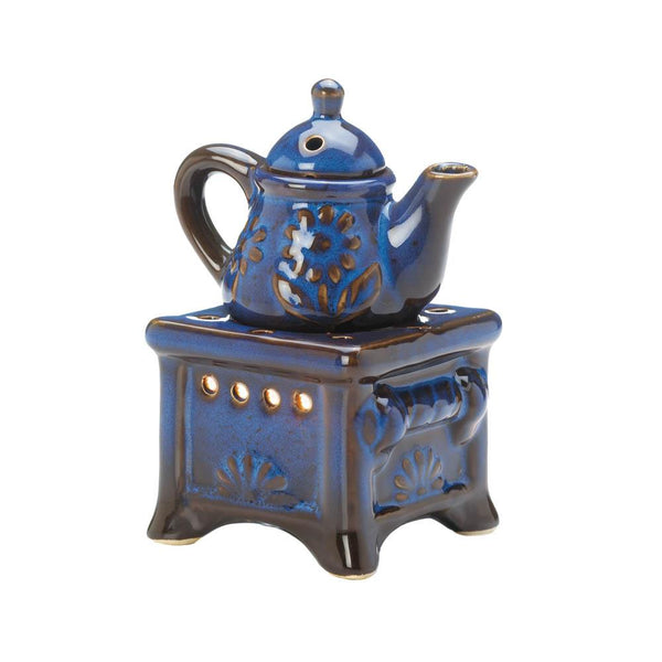 Decoration Ideas Blue Teapot Stove Oil Warmer