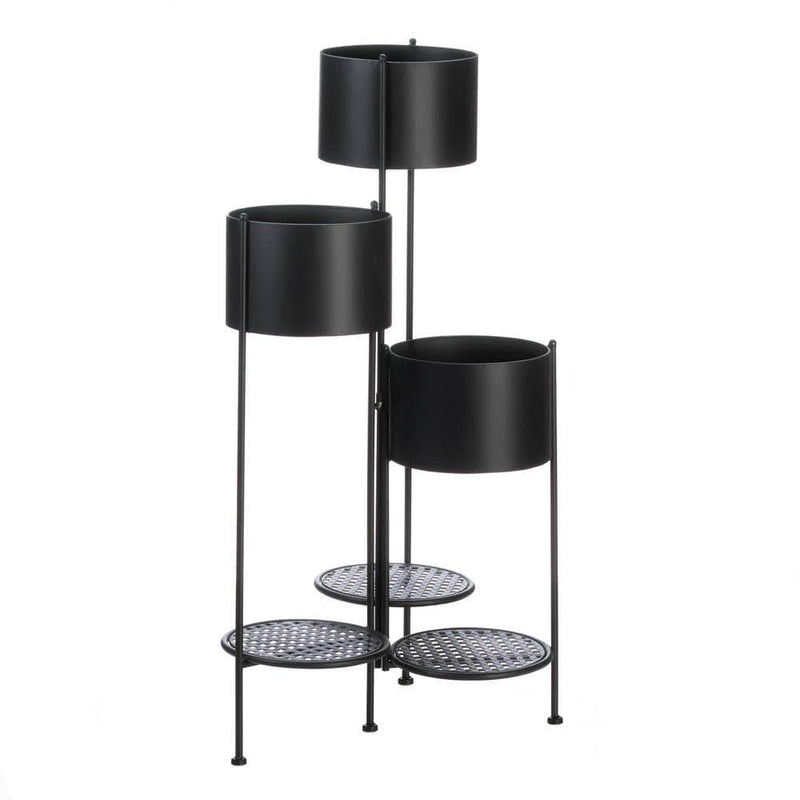 Modern Living Room Decor 3 Tier Barrel Bucket Plant Stand