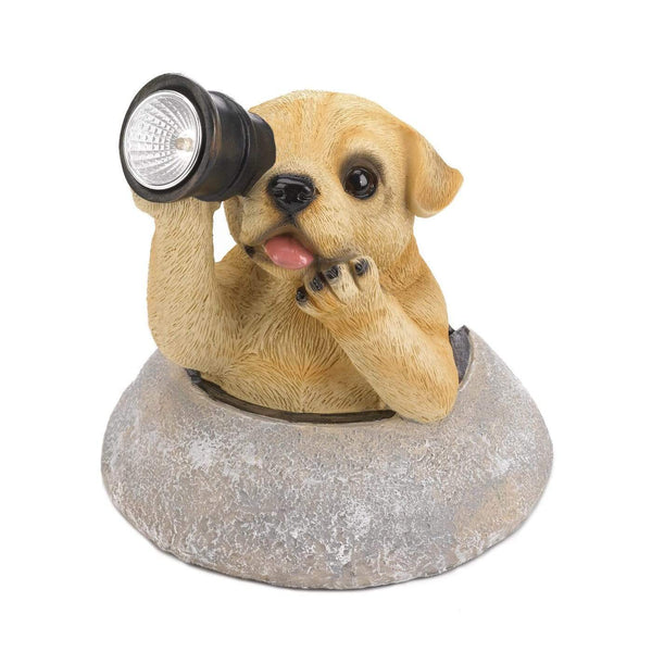 Home Decor Ideas Puppy With Telescope Solar Light