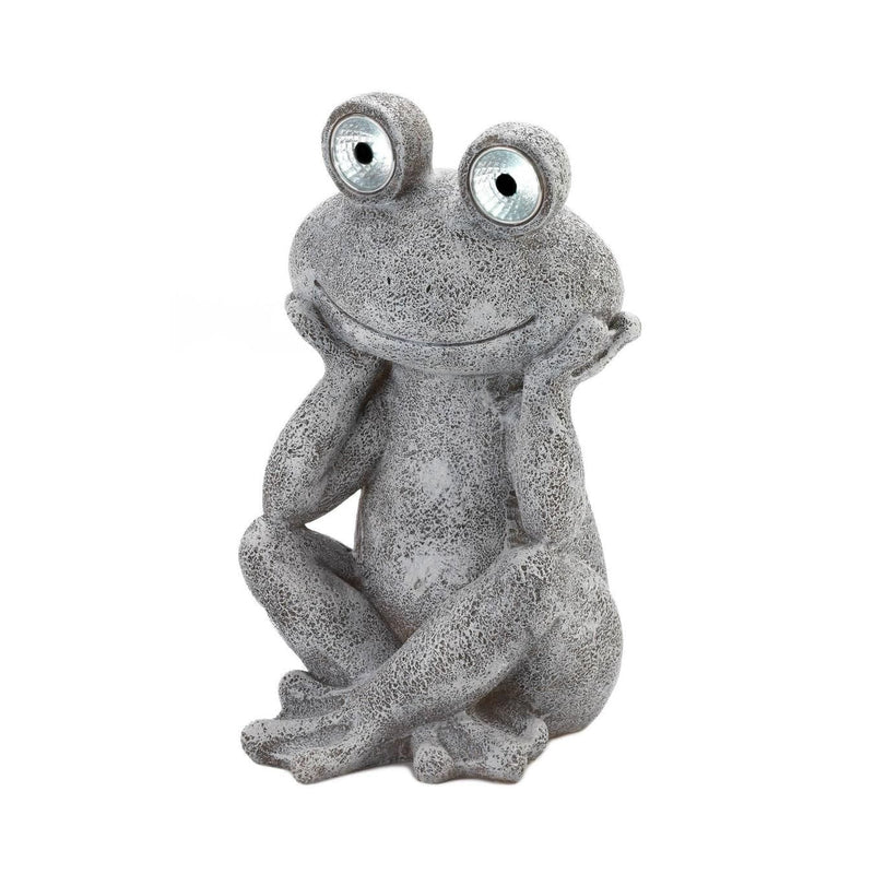 Home Decor Ideas Solar Frog Statue