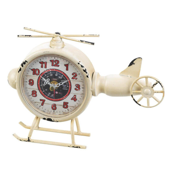 Home Decor Ideas White Helicopter Desk Clock