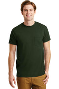 Gildan - Dry lend 50 Cotton 50 Poly Pocket T-Shirt. 8300-T-shirts-Forest Green-2XL-JadeMoghul Inc.