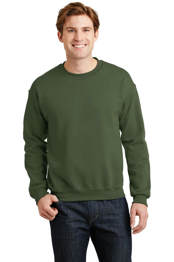 Gildan - Heavy Blend Crewneck Sweatshirt. 18000-Sweatshirts/fleece-Military Green-L-JadeMoghul Inc.