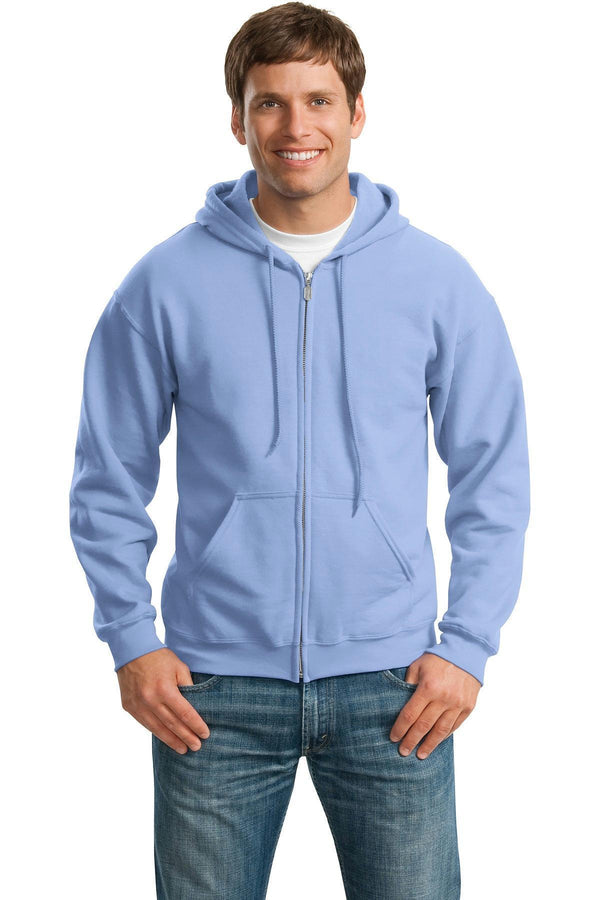 Gildan - Heavy Blend Full-Zip Hooded Sweatshirt. 18600-Sweatshirts/fleece-Carolina Blue-L-JadeMoghul Inc.